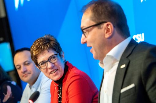 Für CDU-Chefin Annegret Kramp-Karrenbauer bleibt die Zusammenarbeit „spannend“. Foto: dpa