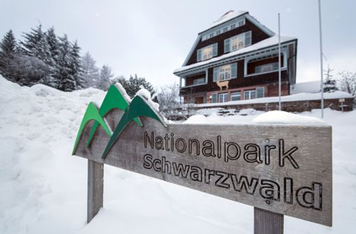 Die Natur im Nationalpark Schwarzwald – hier das Besucherzentrum am Ruhestein – liegt zurzeit im Winterschlaf. Foto: dpa