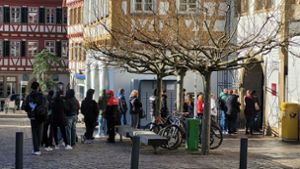 Die Schlangen vor dem Leonberger Bürgeramt treiben die heimischen Unternehmer um. Foto: Nathalie Mainka/StZN