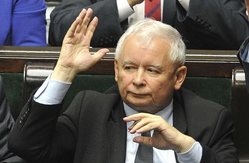 Der Vorsitzende der polnischen Regierungspartei Recht und Gerechtigkeit (PiS), Jaroslaw Kaczynski Foto: AP