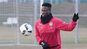 Ebenezer Ofori kam im Winter von AIK Solna zum VfB Stuttgart. Foto: Pressefoto Baumann
