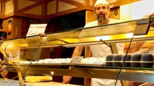 Leere Theke: Jürgen Hess öffnete seine Bäckerei zum letzten Mal am 24. Dezember. Foto: Kathrin Haasis
