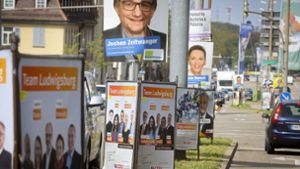 Die Wahlschlachten im Kreis Ludwigsburg sind geschlagen, die Parteien machen sich nun daran, die Plakate wieder abzuhängen – und ihre Machtoptionen zu prüfen. Foto: factum/
