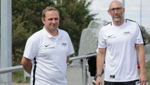 Das Fellbacher Trainerduo Jens Weinle (links) und Markus Weiß Foto: Patricia Sigerist