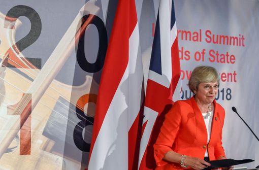 Laut Theresa May soll es einen neuen Vorschlag für die Lösung der Irlandfrage nach dem Brexit geben. Foto: AFP