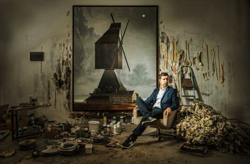 Titus Schrade in seinem Atelier Foto: /Enrico Meyer