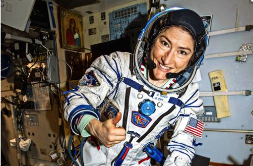 US-Astronautin Christina Koch verbrachte 328 Tage auf der Internationalen Raumstation, Anfang Februar 2020 kehrte sie zurück. Foto: imago/Zuma Press/Nasa