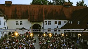Der Schlosshof ist eine schöne Kulisse für das Sommerfestival. Die ehrenamtlichen Helfer aber haben an den neun Festivaltagen  alle Hände voll zu tun. Foto: privat