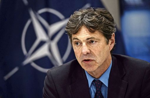 Arndt Freytag von Loringhoven in seiner Funktion als Geheimdienstkoordinator bei der Nato im Jahr 2018. Foto: picture alliance / empics/Sean Kilpatrick