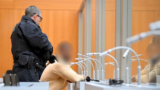 Der 29-Jährige im Gerichtssaal in Stammheim Foto: dpa/Bernd Weißbrod