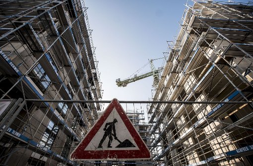 Wohnungsbau in Stuttgart. Die Gewünschte Zahl an Sozialwohnungen könnte verfehlt werden. Foto: Lichtgut/Leif Piechowski