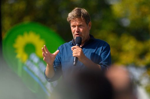 Robert Habeck macht Wahlkampf für die Grünen. Foto: dpa/Klaus-Dietmar Gabbert