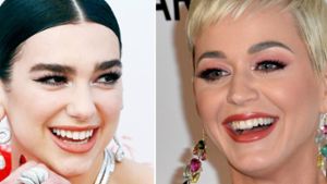 Erfolgreiche Freundinnen: Dua Lipa (l.) baut auf die Unterstützung von Katy Perry. Foto: Andrea Raffin/Shutterstock / Featureflash Photo Agency/Shutterstock.com
