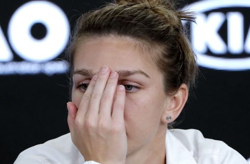 Nach ihrer Niederlage bei den Australian Open musste sich Simona Halep im Krankenhaus behandeln lassen. Foto: AP