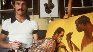 René Weller malte in seiner Freizeit sehr gerne. Hier ein Bild aus dem Jahr 1976. Foto:  