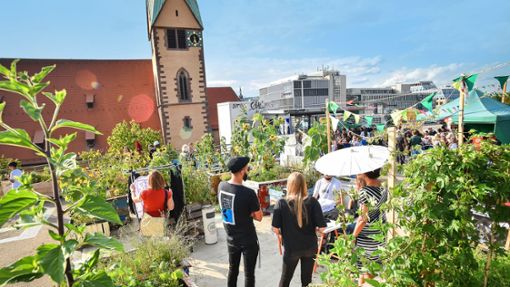 Das Züblin-Parkhaus wird seit Langem auch für „Urban Gardening“ genutzt. Foto: Lg/F. Iannone