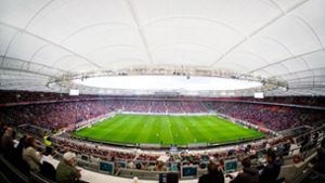 Die Mercedes-Benz-Arena wird 2022 zur Baustelle. Foto: Lichtgut/Achim Zweygarth/Lichtgut/Achim Zweygarth