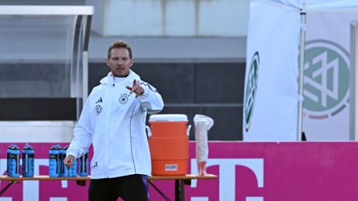 Bundestrainer Julian Nagelsmann plant für das Testspiel gegen die Niederlande mit der gleichen Anfangsformation wie in Frankreich. Foto: Arne Dedert/dpa