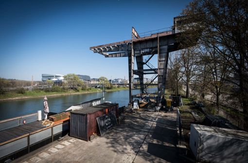 Fridas Pier wartet seit Monaten am Neckar in Gaisburg auf Besucher. Foto: Lichtgut/Achim Zweygarth
