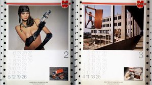 Eine Zeitreise der besonderen Art: Der Würth-Modelkalender 1984 Foto: Würth