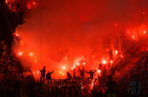 Einige Dortmund-Fans gelten als gewaltbereit. Foto: dpa