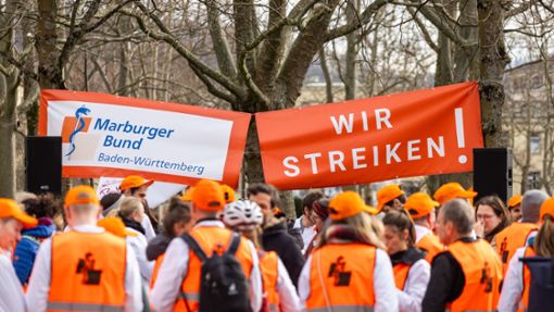 Ärztinnen und Ärzte sind am Montag dazu aufgerufen, die Arbeit niederzulegen. Foto: dpa/Philipp von Ditfurth