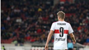 VfB-Torjäger Simon Terodde: Spaß am unverfälschten Spiel Foto: Baumann