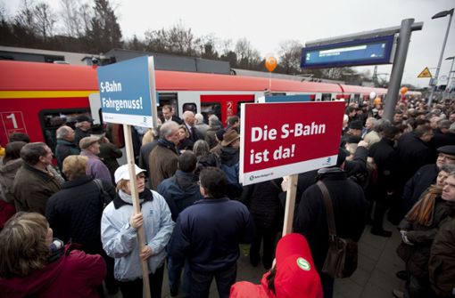 Der S-Bahn-Ausbau wie hier die Verlängerung nach Kirchheim/Teck verbucht die Regional-SPD auf ihrem Erfolgskonto. Foto: Horst Rudel
