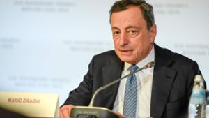 EZB-Präsident Draghi empfiehlt Sparern Anlagen am Kapitalmarkt Foto: AFP