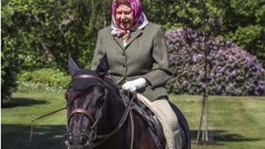Die Queen hat ein nettes Pferd und einen gestutzten Park. Glückliche Briten. Foto: AFP/STEVE PARSONS