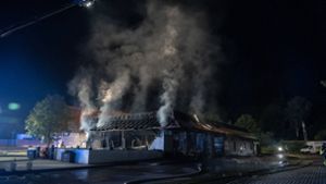Die Gaststätte in Kuchen brannte vollständig nieder. Foto: 7aktuell.de/ 7Aktuell/7aktuell.de | 7Aktuell