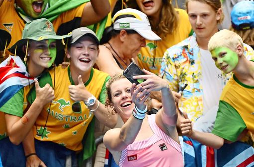 Die Stuttgarter Tennisspielerin Laura Siegemund – hier ein Bild von 2019 – freut sich,    in Australien „endlich wieder vor  Publikum zu spielen“. Foto: imago/Paul Zimmer
