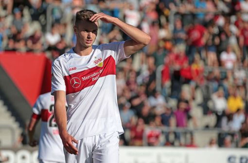 VfB-Stürmer Sasa Kalajdzic kennt nicht nur die Sonnenseiten des Profigeschäfts. Foto: Baumann