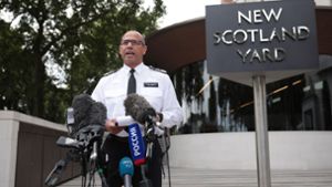 Neil Basu vom britischen Scotland Yard hat gute Nachrichten zu verkünden: Der Behälter mit dem Nervengift Nowitschok wurde gefunden. Foto: Getty Images Europe