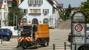 Kehrmaschine in Rutesheim: Dort sind die Menschen mit der Sauberkeit besonders zufrieden. Foto: Simon Granville