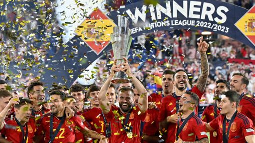 In der vergangenen Saison gewann Spanien die Nations League. Foto: AFP/JOHN THYS