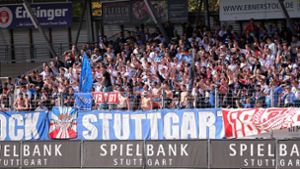 Im Oktober des vergangenen Jahres unterstützten einige Jahn-Fans die Kickers gegen den TSV Ilshofen. Foto: imago images/Pressefoto Baumann