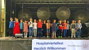 Kleine Choristen: Rührender Vortrag  der Kinder aus der jüdischen Kita Foto: Martin Haar
