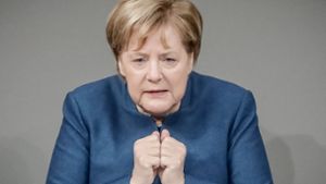 Kanzlerin Angela Merkel bei der Verteidigung des Migrationspaktes im Bundestag. Foto: dpa