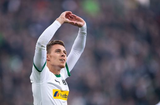 Thorgan Hazard von Borussia Mönchengladbach erzielte gegen Fortuna Düsseldorf zwei Tore. Foto: dpa