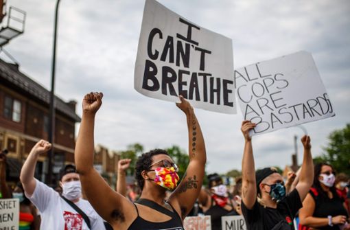 In Minneapolis gab es nach dem Vorfall Proteste gegen Polizeigewalt. Foto: AFP/KEREM YUCEL