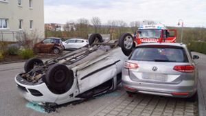 Die Polizei hatte den Fahrer aus dem Twingo befreien müssen. Foto: 7aktuell.de/F. Hessenauer