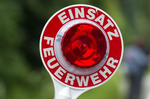 Acht Feuerwehrfahrzeuge waren vor Ort. Der vermisste 22-Jährige war aber gar nicht mehr in der Rems, sondern längst wieder auf dem Neckarremser Straßenfest. Foto: dpa