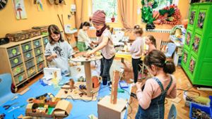 Im Kreativzimmer der Marienschule entstehen fantastische Gebilde. Foto: Lichtgut/Ferdinando /Iannone