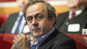 Michel Platini, einst Präsident der Uefa, wegen Bereicherung gesperrt. Foto: KEYSTONE FILE/dpa
