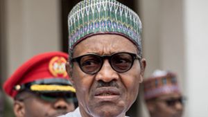 Zeigt sich über die Enthüllungen schockiert: Nigerias Präsident Muhammadu Buhari Foto: dpa/Michael Kappeler