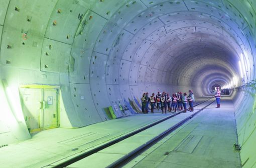 Von Dezember 2025 an sollen nach Voraussagen der Deutschen Bahn Züge durch den neueinhalb Kilometer langen Fildertunnel fahren. Foto: Lichtgut/Julian Rettig