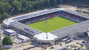 Die Stadt Heidenheim möchte die Voith-Arena gerne an den Zweitligaclub 1. FCH verkaufen - doch der lehnte dankend ab. Foto: Geyer-Luftbild