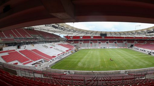 Die Heimstätte des VfB wird zur Bühne der Fußball-EM. Dazu muss die Tribüne fertiggestellt werden. Foto: Pressefoto Baumann/Julia Rahn