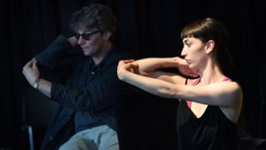 Marco Goecke bei Proben zu „Nijinski“ , einer abendfüllenden Produktion für Gauthier Dance Foto: Regina Brocke/RB
